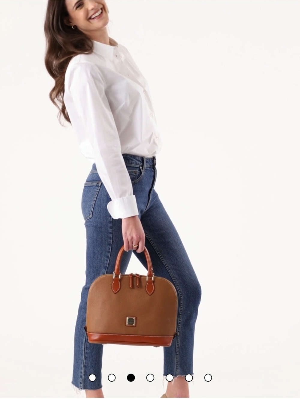 Dooney & Bourke Pebble Grain Zip Zip Satchel Bag - Picture 12 of 12